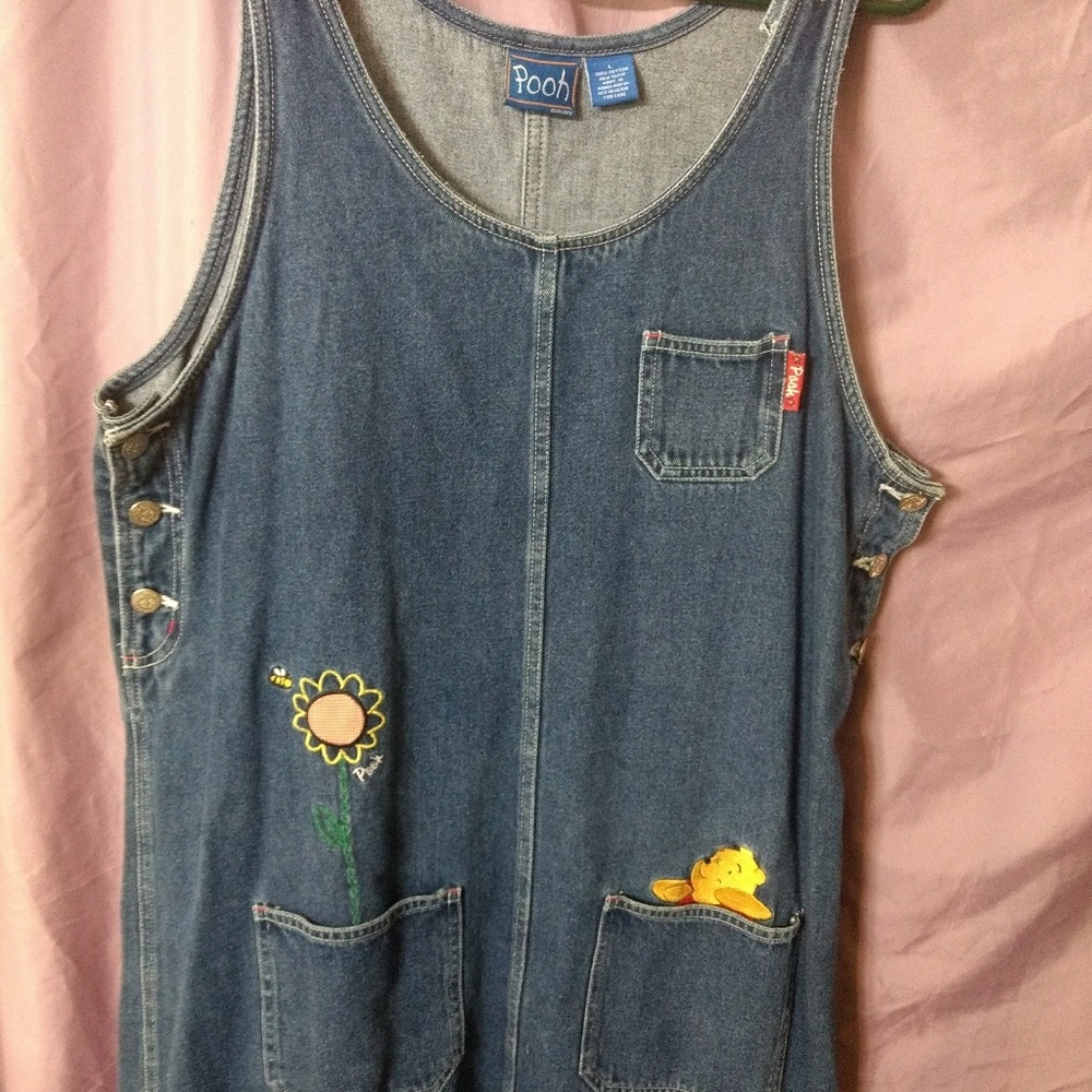 Winnie the pooh romper dress with pockets